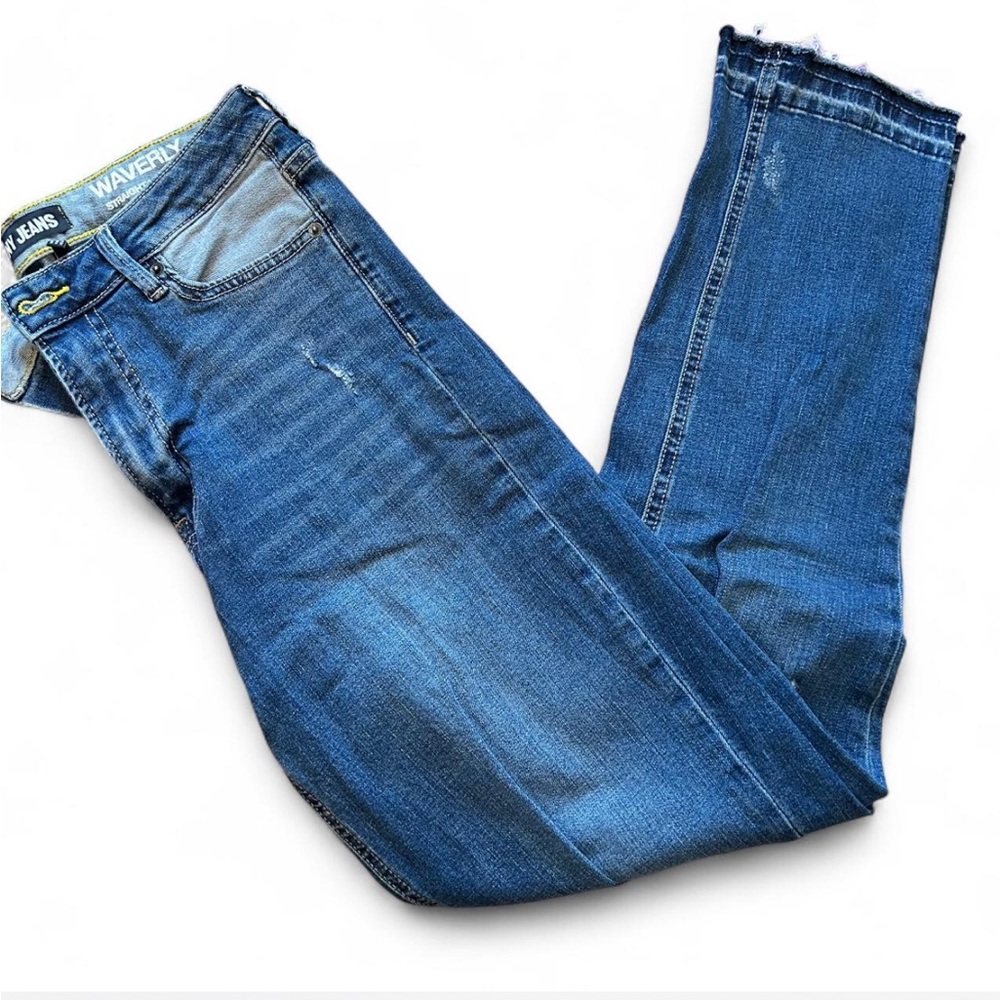 DKNY Waverly Straight Leg Blue Jeans